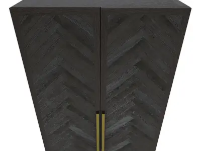 Restoration Hardware- Herringbone Cabinet-004 3D model