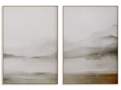 Abstract Painting Frame set 3D model 636