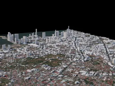 Panama City - Panama 3D model