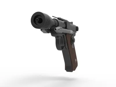 Heavy Blaster pistol DT-12 from Star Wars A New Hope 1977 3D model