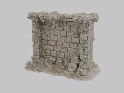34 Walls Mega Pack Bundle Perfect For 3D Print And Wargaming 3D print model