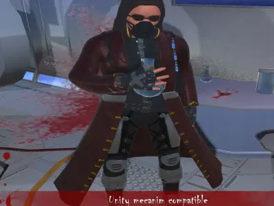 Sci Fi Medic Character Low-poly 3D model