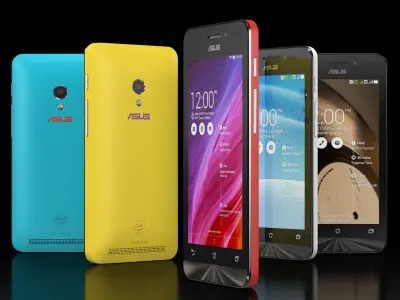 Asus ZenFone 4 A450CG Low-poly 3D model