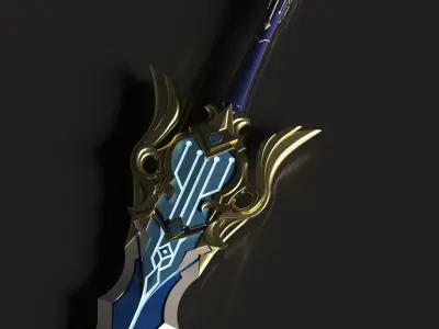 Genshin Impact - Song of Broken Pines - 3d file stl 3D print model