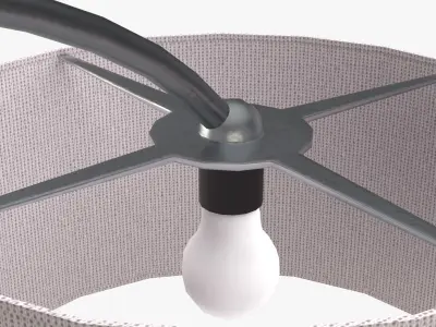 Floor Lamp Low-poly 3D model 14