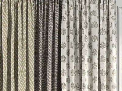 Curtain Set 44 3D model