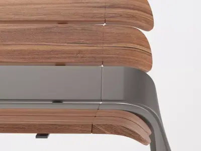 urban bench 3D model purchase