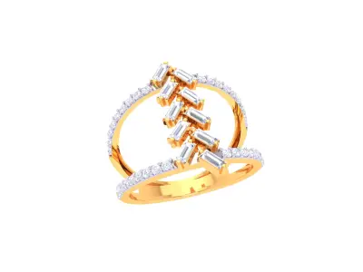 Women Ring  Render 3dm STL OBJ FBX Details 3D print model 404