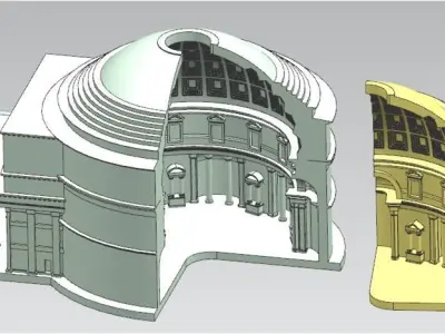 Pantheon 3D print model