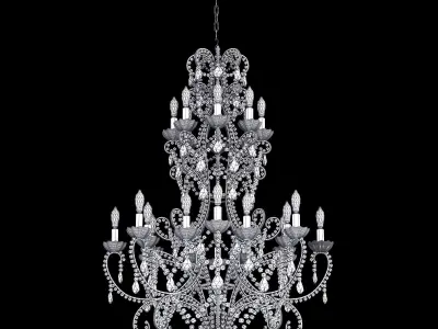 Chandelier Bordeaux Large 3D model