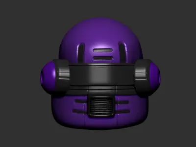 helmet high poly sculpt 3d printable  3D model 108