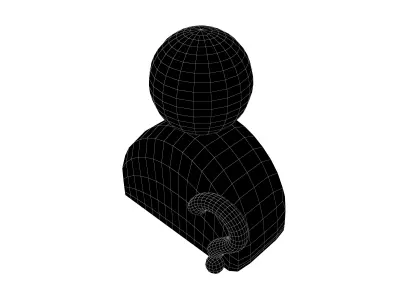 Cant Find User Icon v1 006 Low-poly 3D model