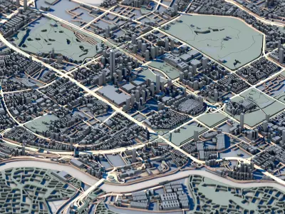 Bank of Beijing Building Shenzhen Skyscraper 3D Model  3D print model