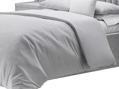 Madison Upholstered Ottoman Bed 3D model