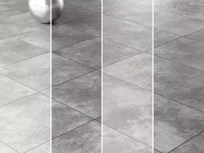 Concrete Floor Set05 Low-poly 3D model