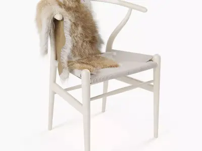 CH24 WISHBONE CHAIR 3D model