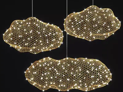 Led cloud pendant 3D model