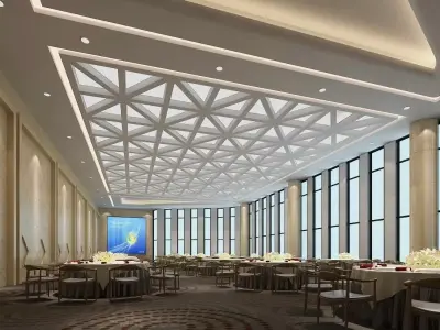 Business Restaurant - Coffee - Banquet  11 3D model