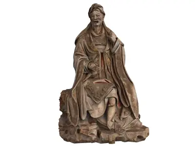 Deity Statue Sculpture11 3D model