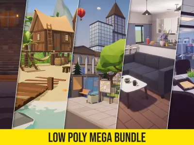 Low Poly Mega Bundle Low-poly 3D model