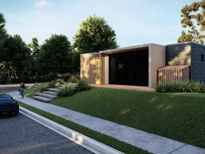 Villa-Casa Scene-Modern Villa 3D model