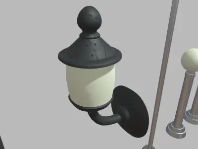 Street Lights 01 02 03 04 05 06 Low-poly 3D model