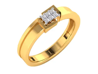 Women Ring Render 3dm STL MTL SLC JCD OBJ FBX Details 3D print model 42