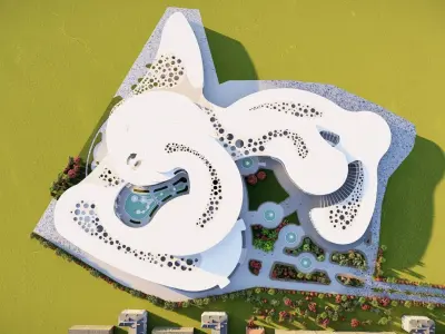 CULTURAL CENTER BY ABDULHAFIZ OUMER Free 3D model