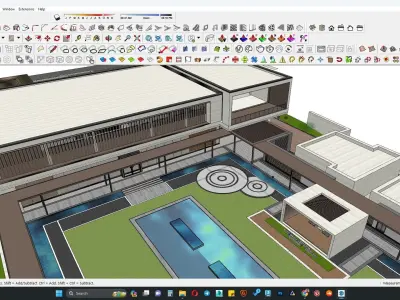 Villa casa 3d model  3D model