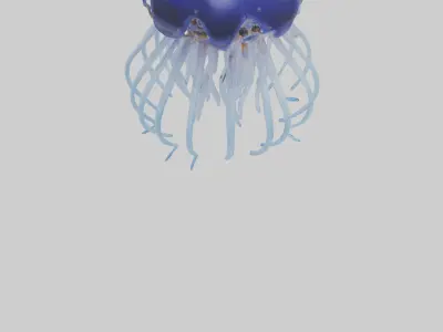 Robot version of a robot jellyfish model 3D model