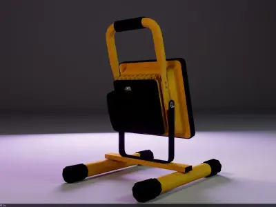 LED Focus Light Low-poly 3D model