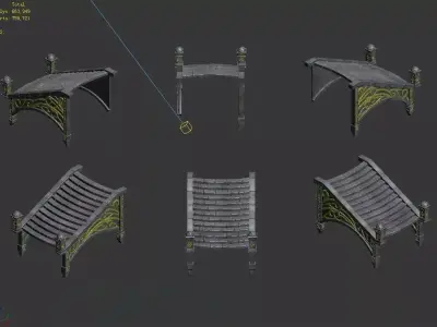 Moon City - Stairs 01 3D model