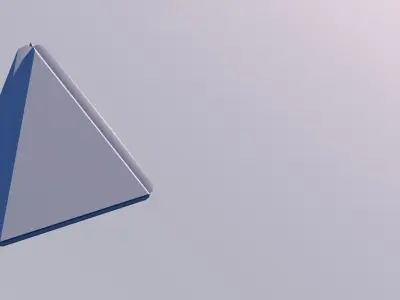 Sci Fi Object no 2 - Pyramid Sphere Torus 2019 Low Poly Low-poly 3D model