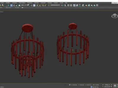 ECHO CHANDELIER Low-poly 3D model