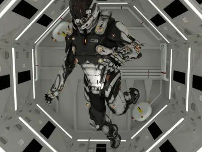 2001 A SpaceCorridor Free 3D model