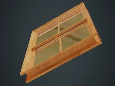 Window 1A Low-poly 3D model