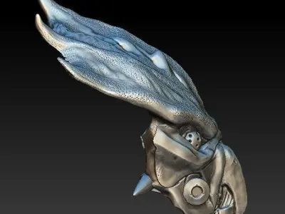 Predator Hawk bio mask 3D model