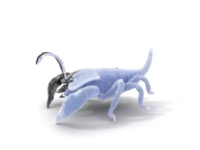 Cyber Scorpion Neon model pack Low-poly 3D model