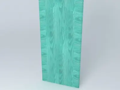 Turquiose door cabinet Free 3D model