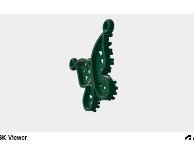 Woman Butterfly Pendant 3D print model