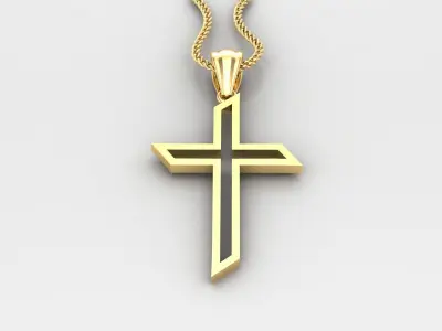 Cross Light Gold 4CP042 3DM STL 3D print model
