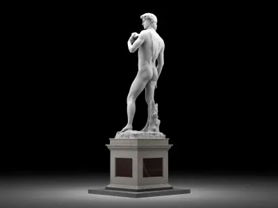 David by Michelangelo Low-poly 3D model