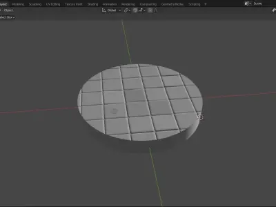 Tile Figurine Base 3D print model