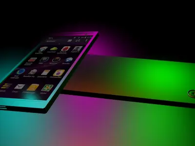 handphone smartphone lights Free low-poly 3D model