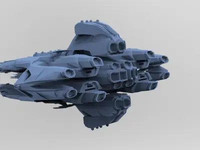 Solar powered Ship speeder 5 3D model