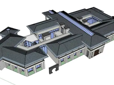 vacation spot-Resort-Fashion Leisure Hotel-0242 3D model