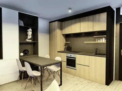 EMA 54 vacation house residential house tiny house Low-poly 3D model