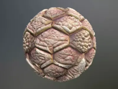 Material Skin Monster 42 Seamless PBR Texture Texture