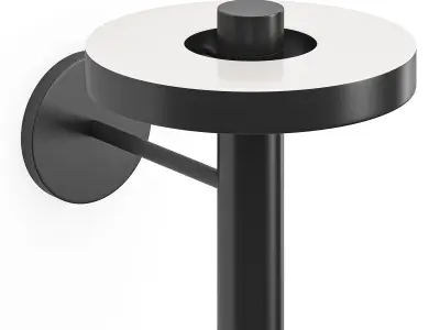 Wall Light Bead Uplight Black Tonone 3D model