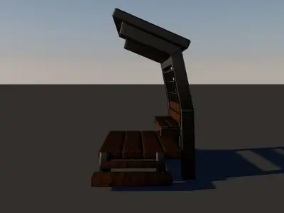 Depot for the train 3D model